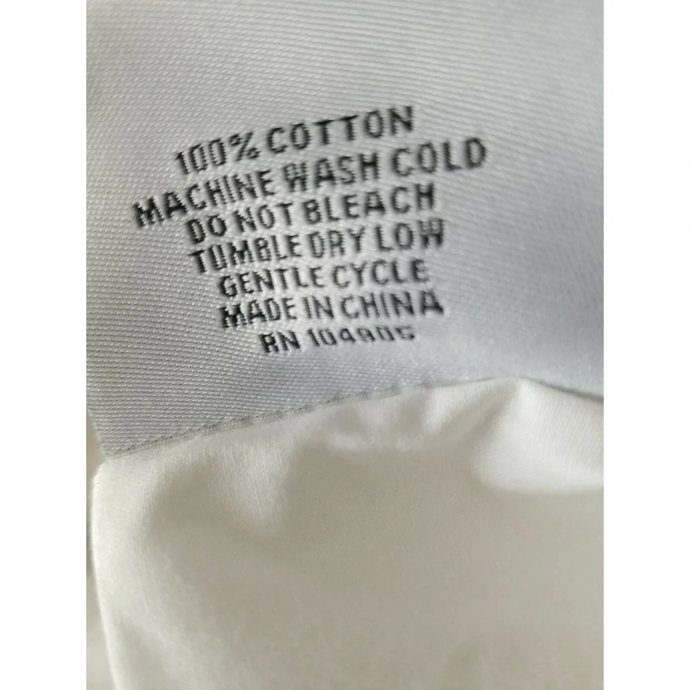 NWOT 1 PURE HOTEL White Blue Silver‎ Embroidered Frame Cotton King Sham